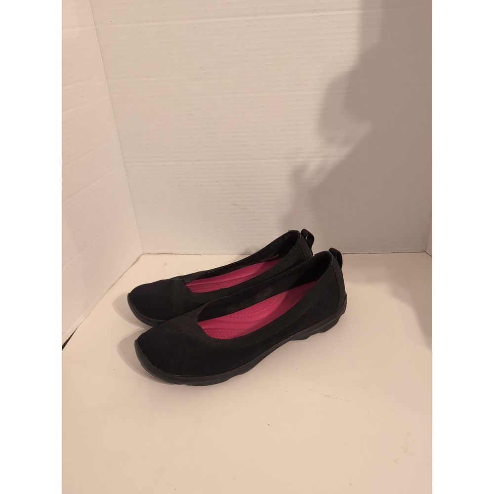 Crocs Women's Black Busy Day Stretch Skimmer Shoes Casual Comfort - Picture 5 of 9